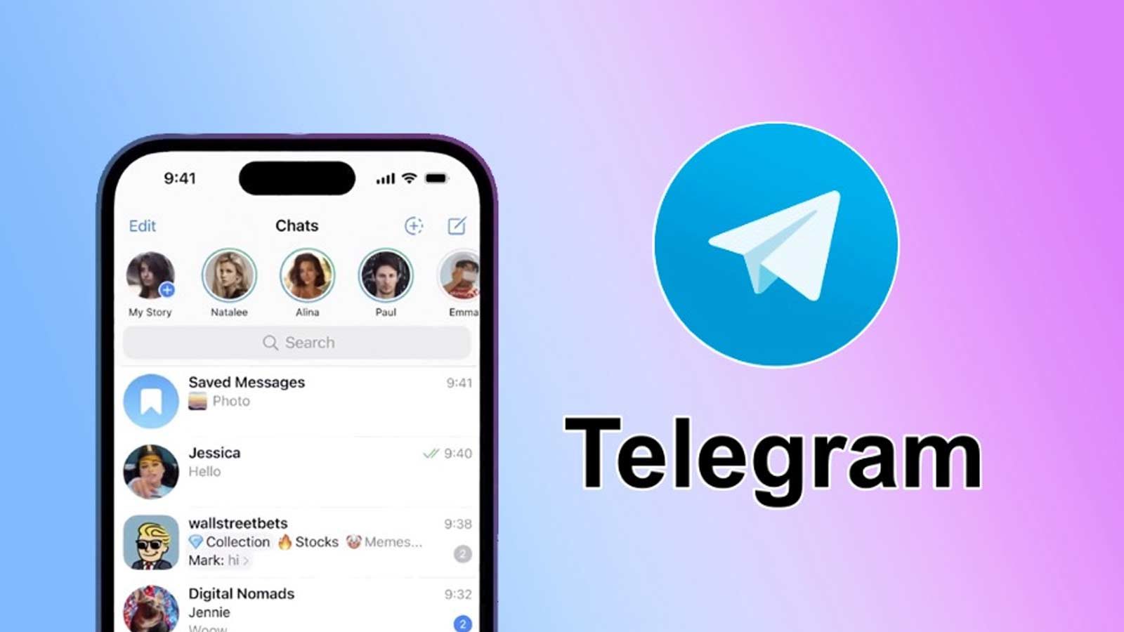 QR code to add friends on Telegram